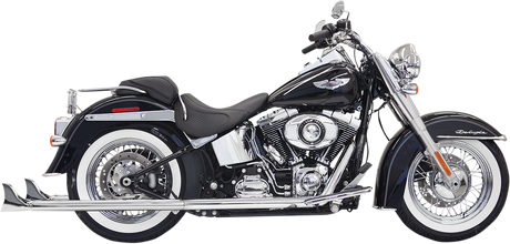 BASSANI XHAUST True Duals Exhaust System with Fishtail Mufflers - 36" - Softail - Baffle Included 1S66E-36