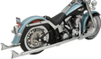 BASSANI XHAUST True Duals Exhaust System with Fishtail Mufflers - 36" - Softail 1S46E-36