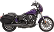 BASSANI XHAUST 2:1 Exhaust - Black - Megaphone - Long - '91-'05 FXD 13321R