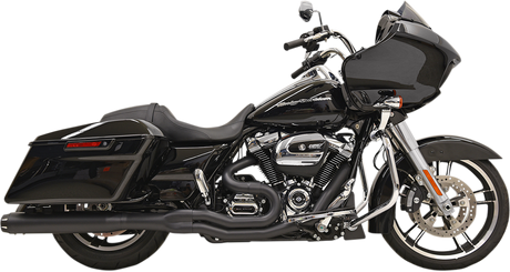 BASSANI XHAUST B4 2:1 Exhaust - Black - Straight Can 1F58RB