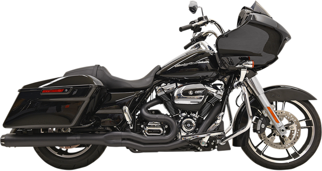 BASSANI XHAUST B4 2:1 Exhaust - Black - Straight Can 1F58RB