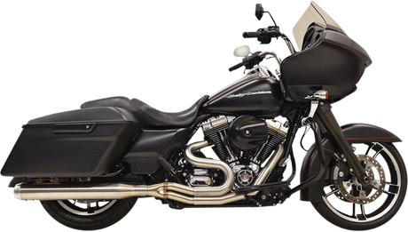 BASSANI XHAUST 2:1 Exhaust - Stainless Steel - Straight Can 1F18SS
