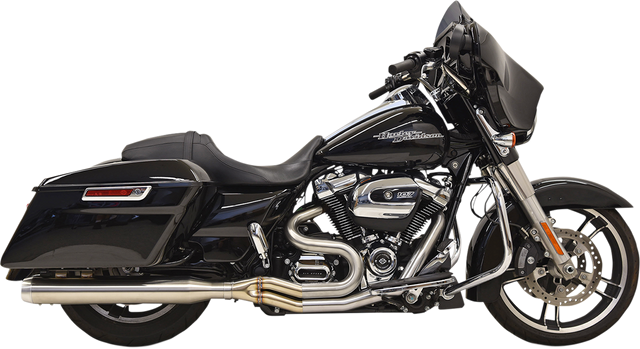BASSANI XHAUST 2:1 Exhaust - Stainless Steel - Straight Can 1F28SS