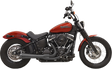 BASSANI XHAUST 2-into-1 Road Rage Exhaust System - Black 1S72RB