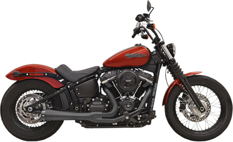 BASSANI XHAUST 2-into-1 Road Rage Exhaust System - Black 1S72RB