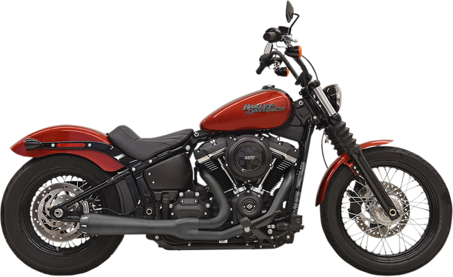 BASSANI XHAUST 2-into-1 Road Rage Exhaust System - Black 1S72RB