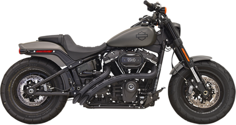 BASSANI XHAUST Sweeper Exhaust - Black/Black 1S22FB