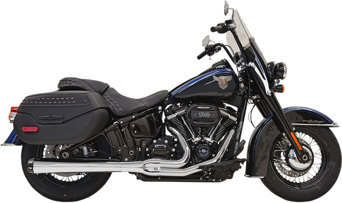 BASSANI XHAUST 2-into-1 Road Rage Exhaust System - Chrome 1S91R