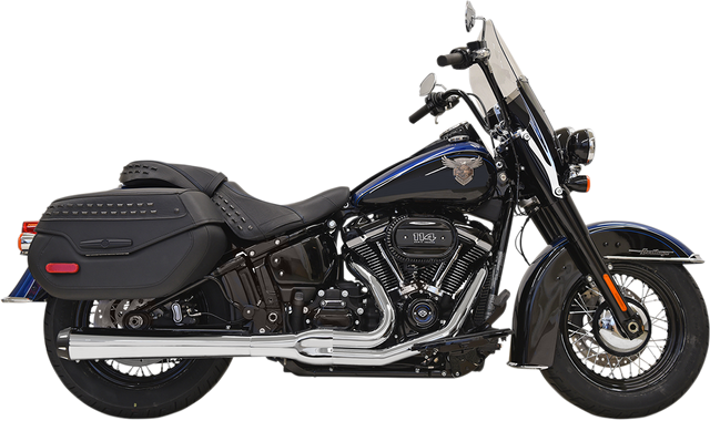 BASSANI XHAUST 2-into-1 Road Rage Exhaust System - Chrome 1S91R