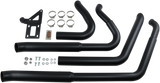 BASSANI XHAUST Pro Street Exhaust - Black - Softail 1S34DB