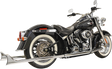 BASSANI XHAUST True Duals Exhaust System with Fishtail Mufflers - 39" - Softail 1S26E-39