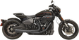 BASSANI XHAUST 2-into-1 Road Rage Exhaust System - Black 1S94RB