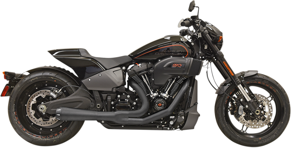 BASSANI XHAUST 2-into-1 Road Rage Exhaust System - Black 1S94RB