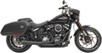 BASSANI XHAUST 2-into-1 Road Rage Exhaust System - Black 1S81RB