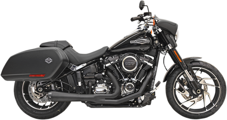 BASSANI XHAUST 2-into-1 Road Rage Exhaust System - Black 1S81RB