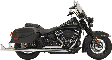 BASSANI XHAUST Fishtail Exhaust with Baffle - 33" 1S96E-33