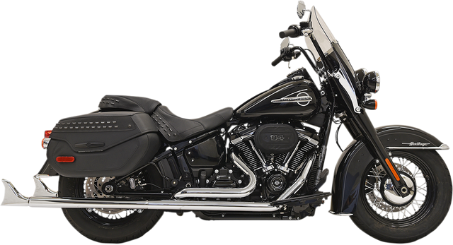 BASSANI XHAUST Fishtail Exhaust with Baffle - 33" 1S96E-33