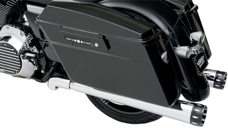 BASSANI XHAUST Megaphone Mufflers - Chr/Pol - Tapered - Performance Baffle FLH-517L