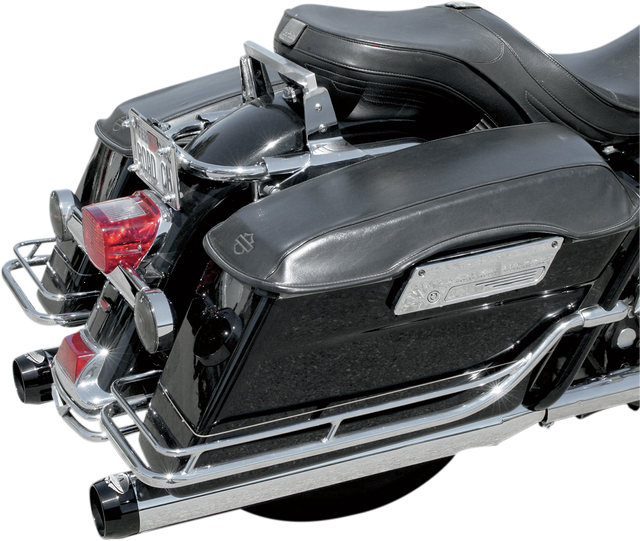 BASSANI XHAUST 4" Quick Change Series Slip-On Mufflers - Chrome - FL '95-'16 1F740