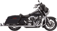 BASSANI XHAUST Fishtail Mufflers - Chrome - w/ Baffle - 36" - 95-'16 Touring 1F27E36