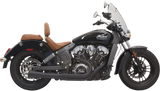 BASSANI XHAUST 2:1 Exhaust - Black - Short - Scout 8S12JB