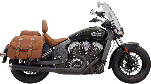 BASSANI XHAUST 2:1 Exhaust - Black - Long - Scout 8S11JB