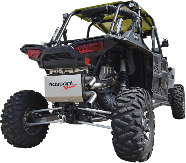 BASSANI XHAUST Muffler - Stainless Steel - RZR XP 1000 Turbo 6R1017T