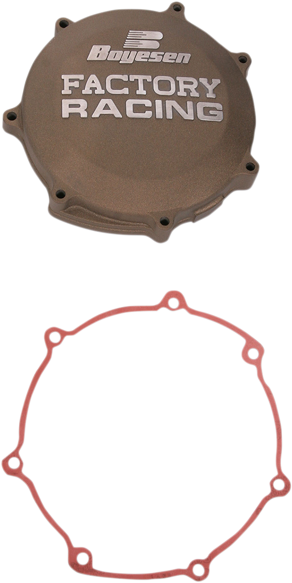 BOYESEN Clutch Cover for Yamaha CC-38M - Magnesium Performance Part with Leak-Free Seal and Weather-Resistant Finish