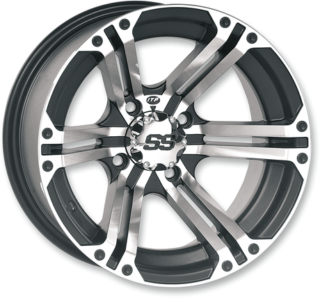 ITP Wheel - SS212 - Front/Rear - Machined Black - 12x7 - 4/156 - 4+3 1228366404B