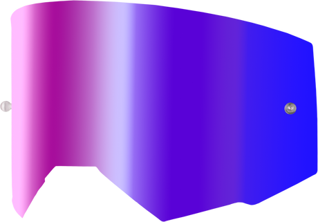 Fly Racing Zone Elite Injection Molded Polycarbonate Lens with Iridescent Red Mirror for Motorcycle and ATV Goggles - Part 37-5438