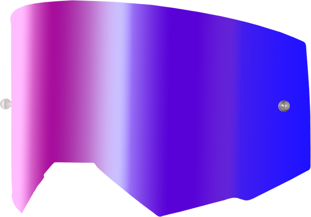 Fly Racing Zone Elite Injection Molded Polycarbonate Lens with Iridescent Red Mirror for Motorcycle and ATV Goggles - Part 37-5438