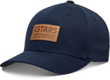 Alpinestars Hardy Hat Navy Sm/Md - Curved Brim Cap with Stretch Twill for Motorcycle and Automotive Enthusiasts