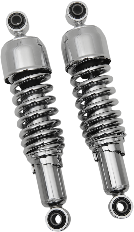 Drag Specialties C16-0124 Replacement Shock Absorbers for Harley-Davidson with 11-inch Length - Chrome