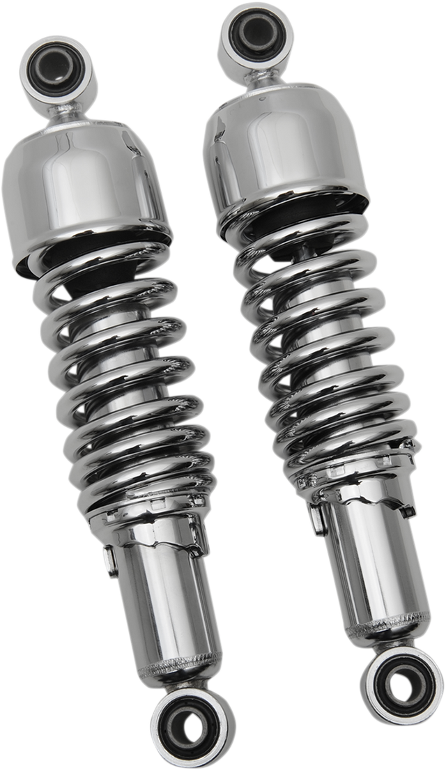 Drag Specialties C16-0124 Replacement Shock Absorbers for Harley-Davidson with 11-inch Length - Chrome