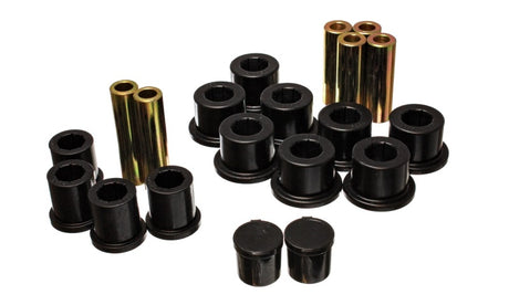 Energy Suspension Rear Spring Bushing Set for 2007 Dodge Ram 2500 and 3500 - Performance Polyurethane, Black