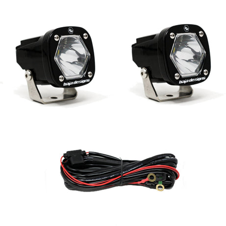 Baja Designs S1 Spot LED Light Pair with Mounting Brackets - High-Performance Automotive Lighting
