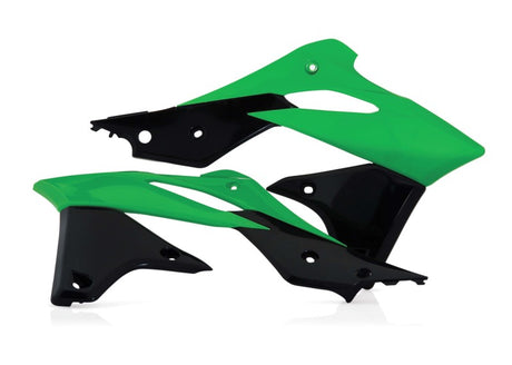 Acerbis Kawasaki KX250F 2013-2016 Radiator Shroud - Green and Black