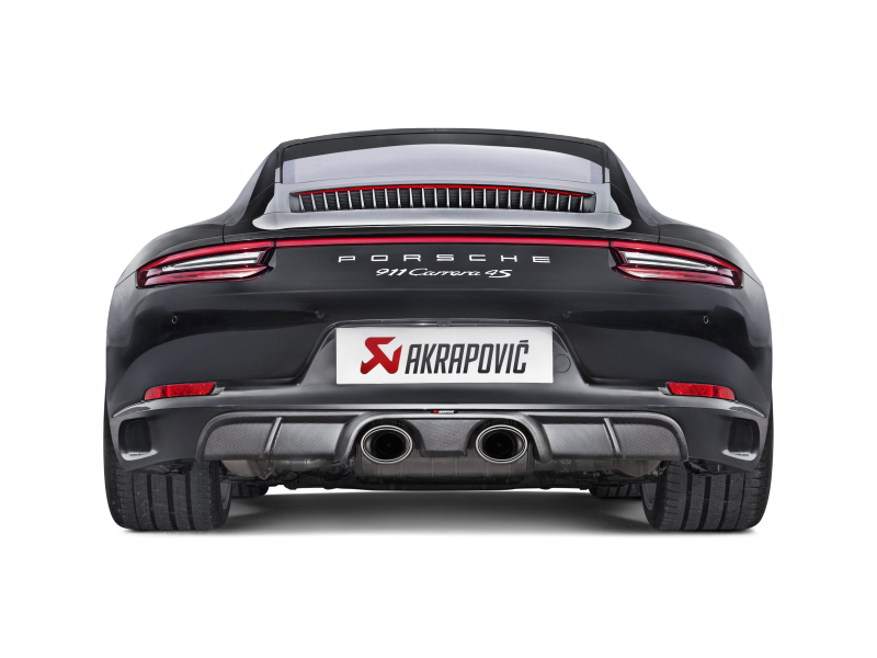 Akrapovic Slip-On Line Titanium Exhaust System for 2016-2017 Porsche 911 Carrera S/4/4S/GTS (991.2) with Titanium Tips