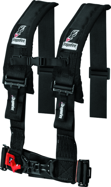 DragonFire Racing H-Style 4-Point Harness with Memory Foam Shoulder Pads for UTVs