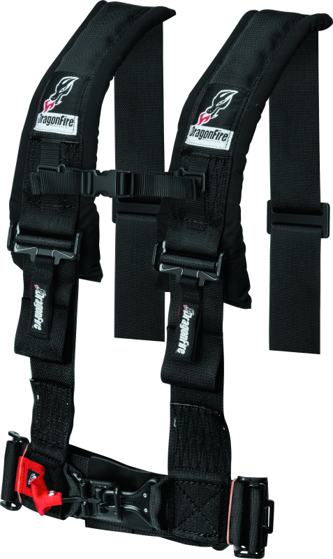 DragonFire Racing H-Style 4-Point Harness with Memory Foam Shoulder Pads for UTVs