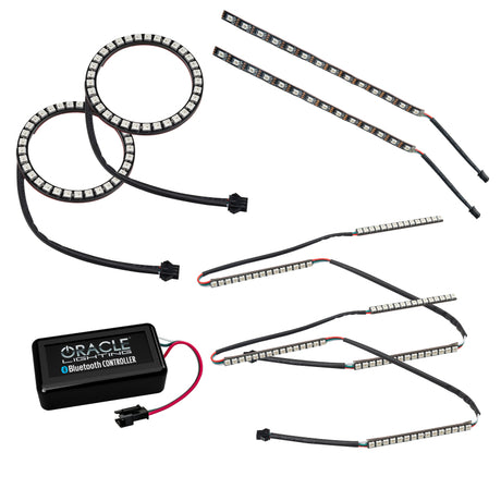 Oracle 15-17 Ford Mustang V6/GT/Shelby Dynamic DRL w/ Halo Kit - ColorSHIFT - Dynamic