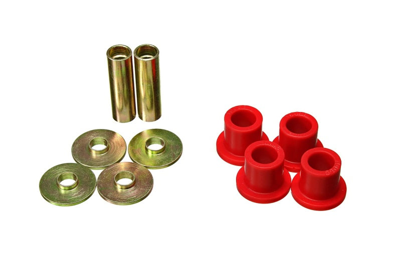 Energy Suspension 8.10106R Rack and Pinion Bushing Set for 2005-2013 Toyota Tacoma - Performance Polyurethane, Red