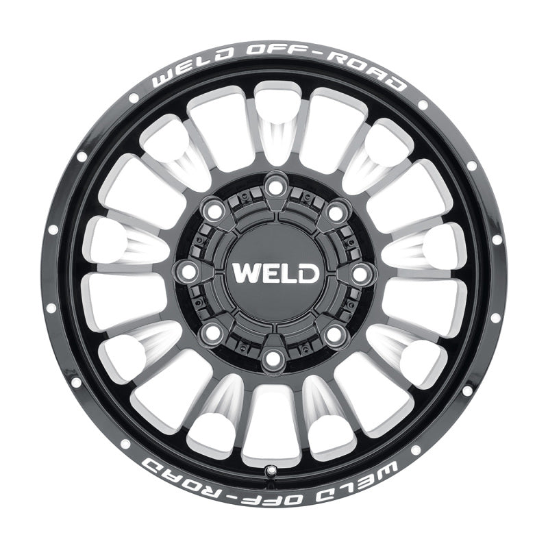 Weld Off-Road W121 20x8.25 Scorch Gloss Black Alloy Wheel for Front 8x200 Bolt Pattern
