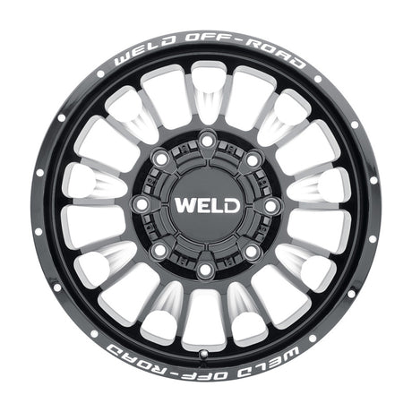 Weld Off-Road W121 20x8.25 Scorch Gloss Black Alloy Wheel for Front 8x200 Bolt Pattern