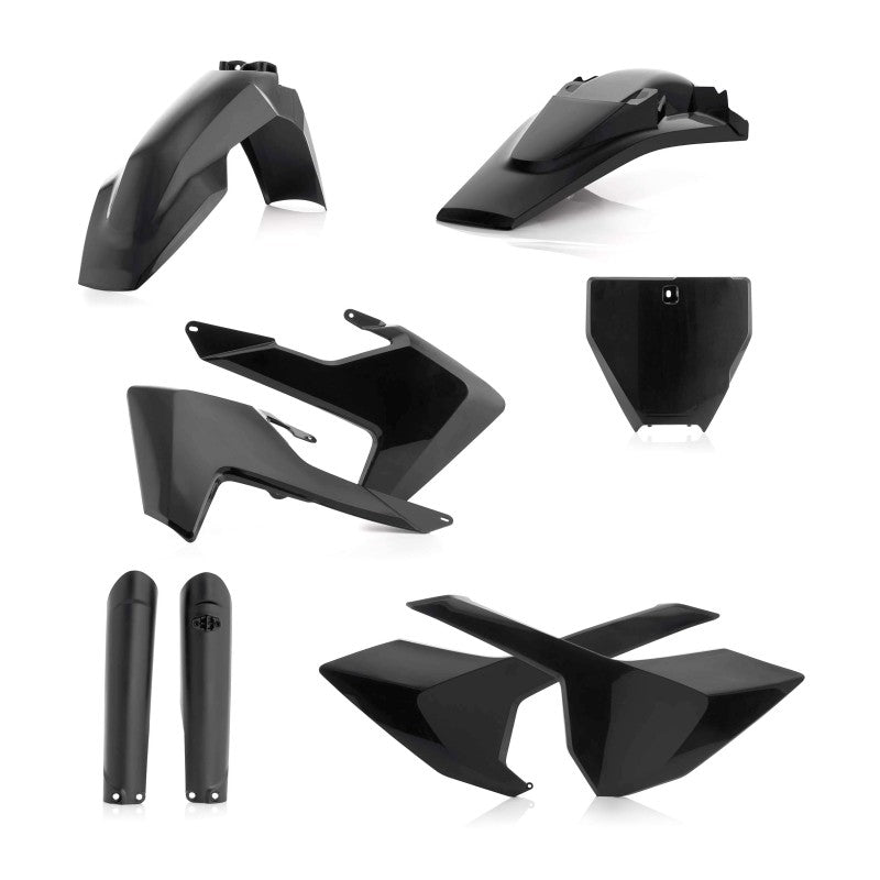 Acerbis Full Plastic Kit for Husqvarna TC125, FC250-450, TC250, TX300, FX350/450 (2016-2018) – Black