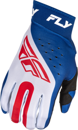 Fly Racing Pro Lite Gloves Red/White/Blue - XS for Motorcycle Riding and Off-Road Vehicles