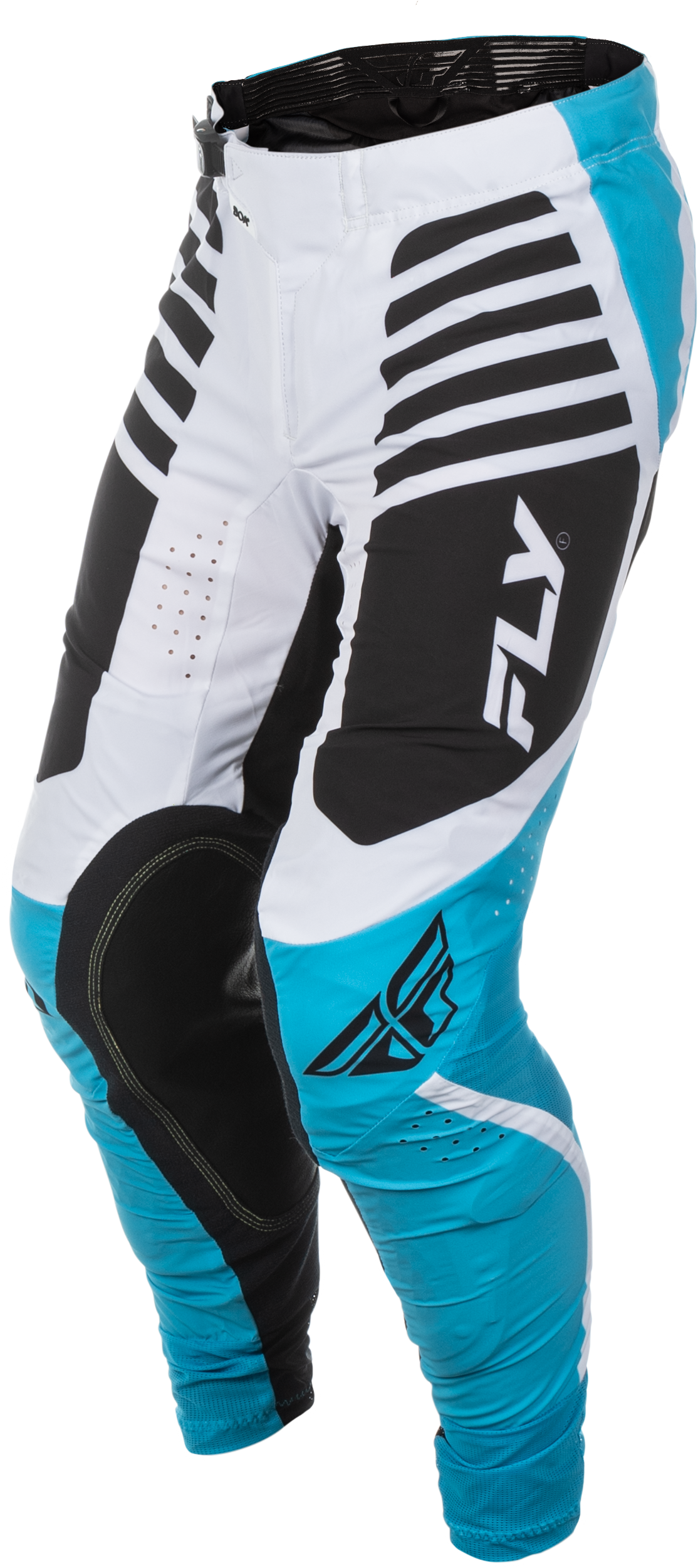 Fly Racing Lite Pants Blue/White/Black Size 28 – Lightweight Motorcycle Riding Pants with Mesh Panels and BOA® Fit System for Men and Women