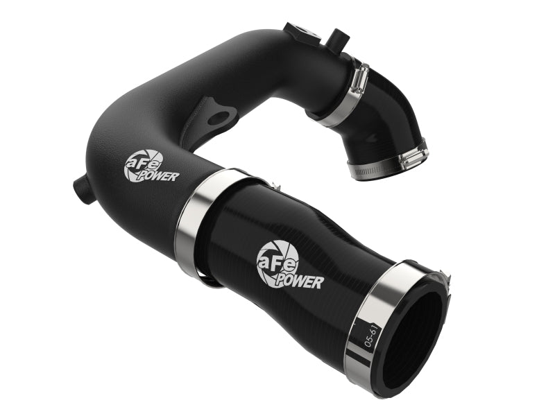 aFe Power BladeRunner 2-1/2 Inch Aluminum Hot Charge Pipe for Jeep Wrangler JL 2024-2025 2.0L Turbo - Black