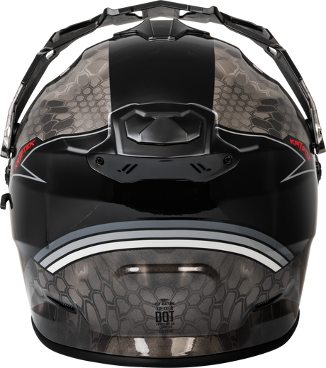 Fly Racing Trekker CW Conceal Helmet with Electric Shield - Black/Grey/White for ATV, Dirt Bike, and Off-Road Vehicles