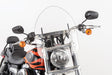 Slipstreamer HD-0 Clear Windshield with 1 1/4 Inch Clamp for Harley-Davidson Motorcycles